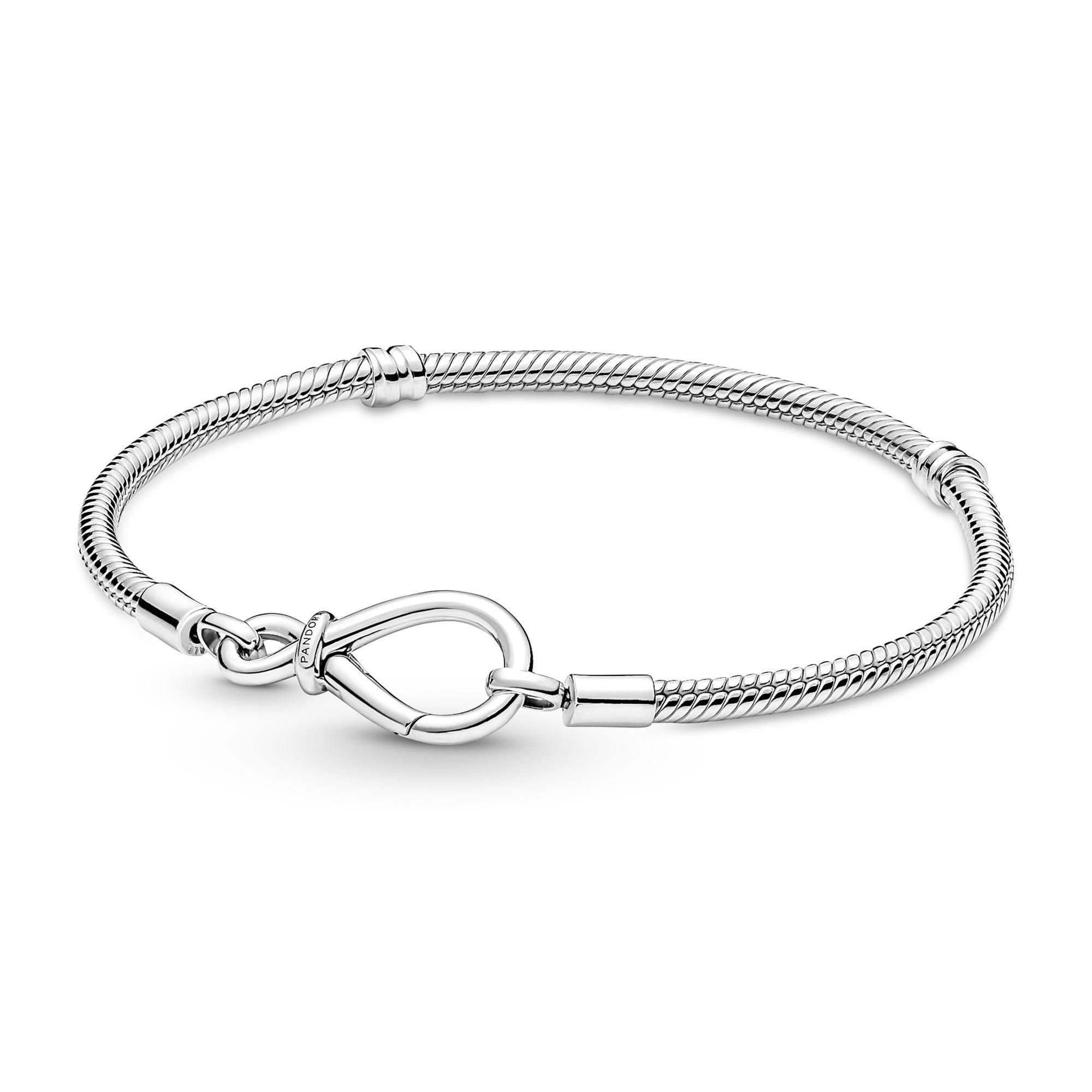 Pandora Moments Infinity Knot Snake Chain Bracelet - 6.7 inches