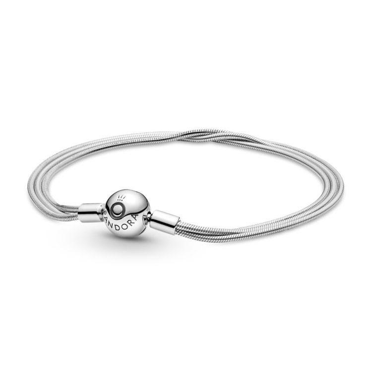Pandora Moments Multi Snake Chain Bracelet - 7.1 inches