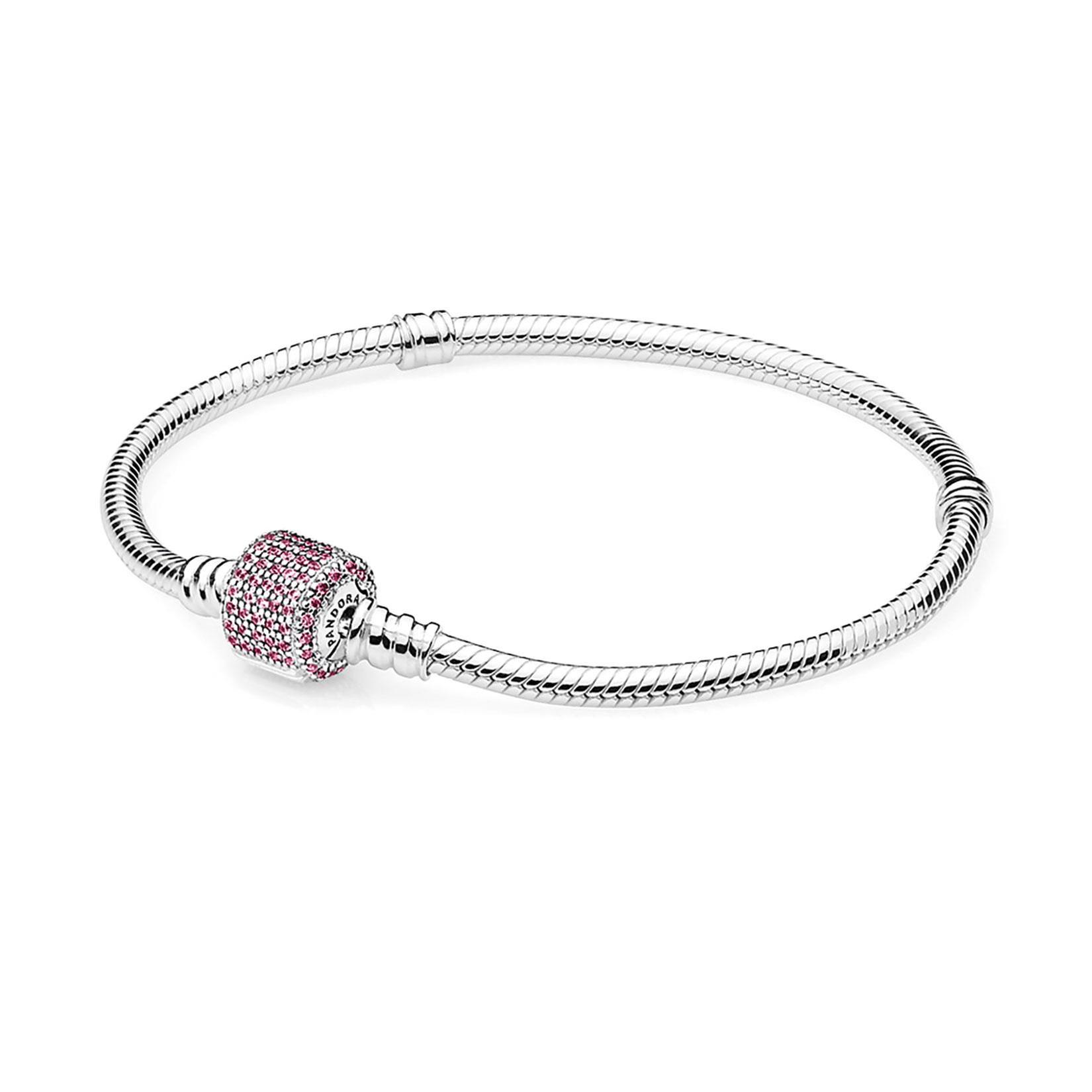 Double Pink Leather Bracelet - 590705CMP-D2 - Pandora