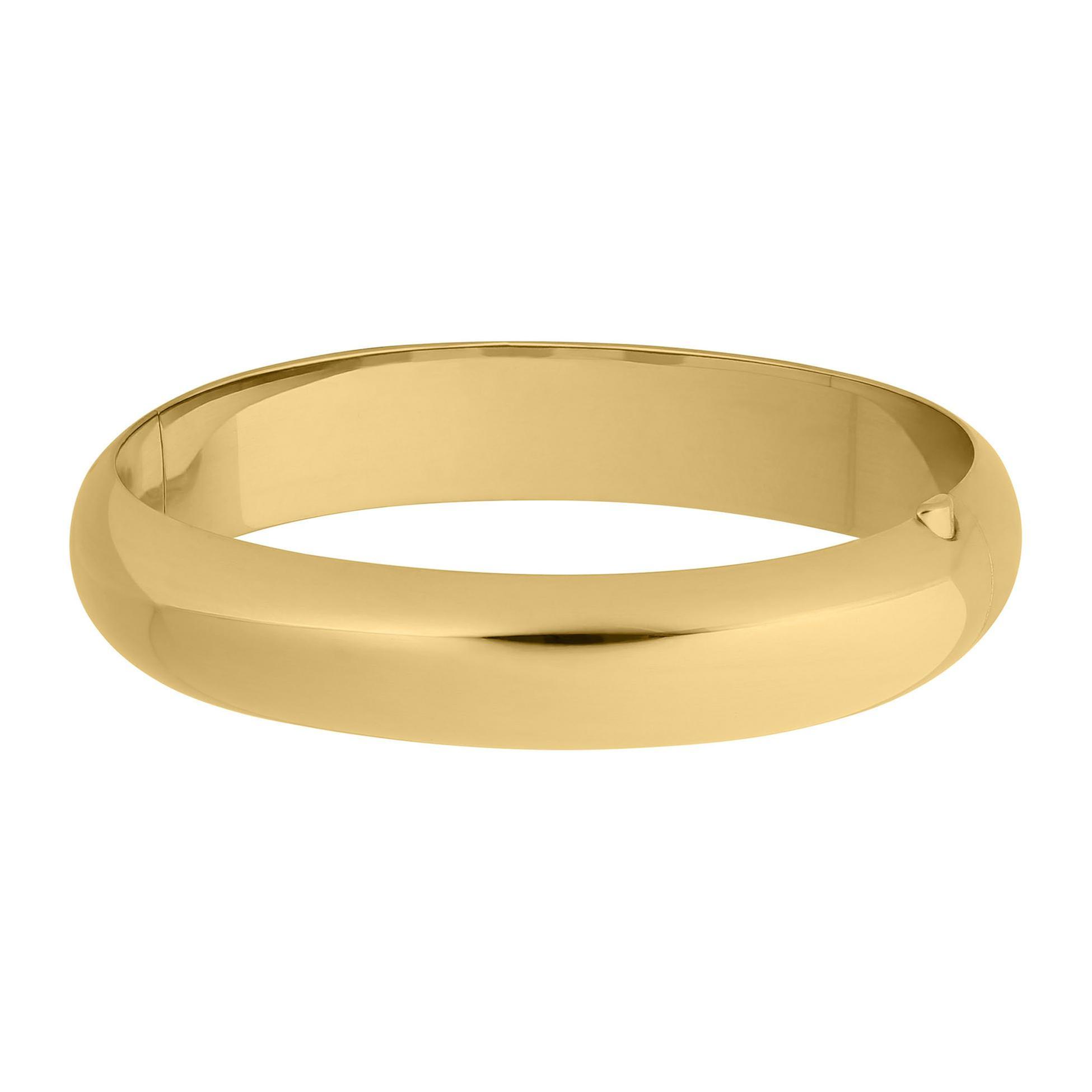 Polished Gold Filled Bangle Bracelet | 12mm