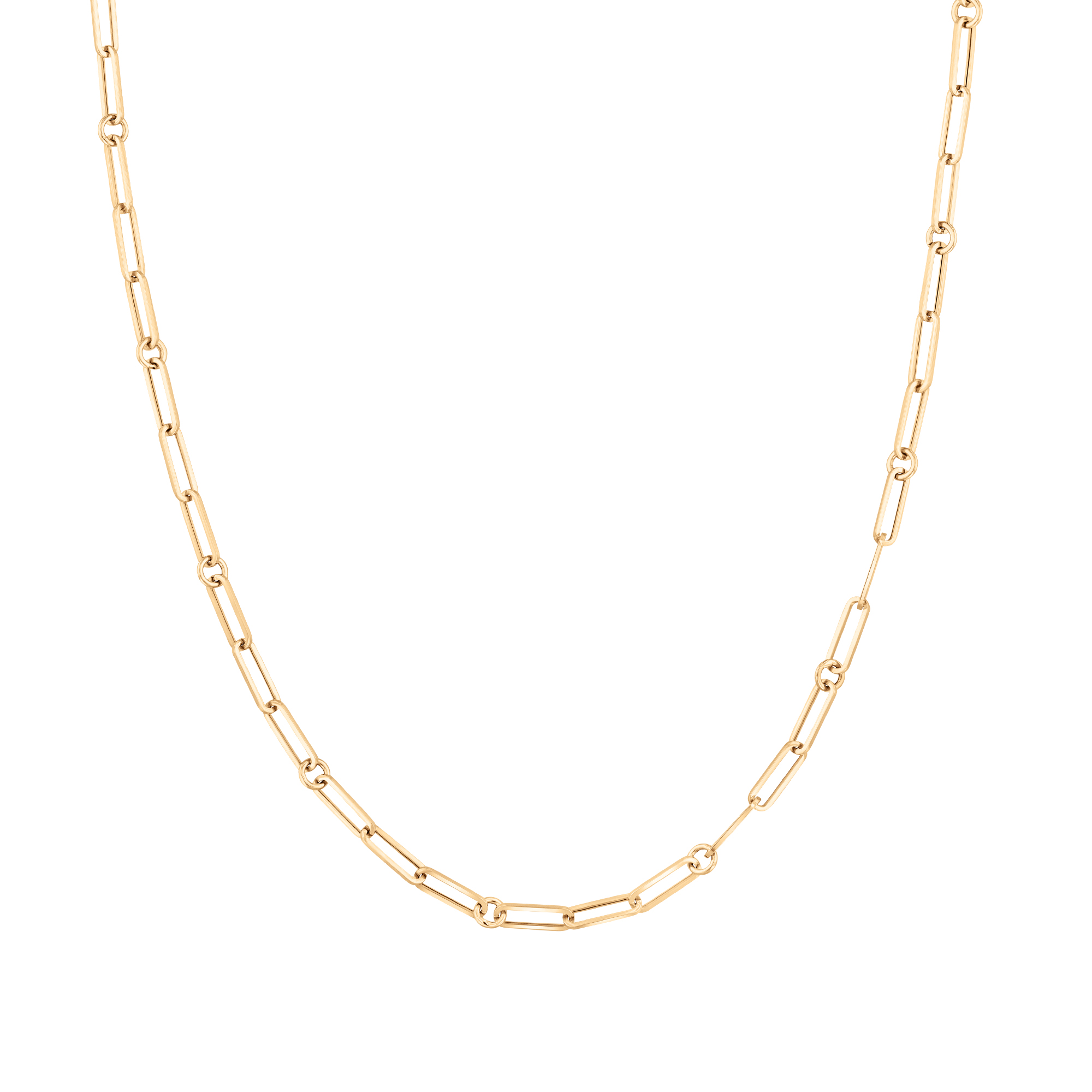 Roberto Coin Designer Gold Fine Paperclip Link Chain, 22 Inches