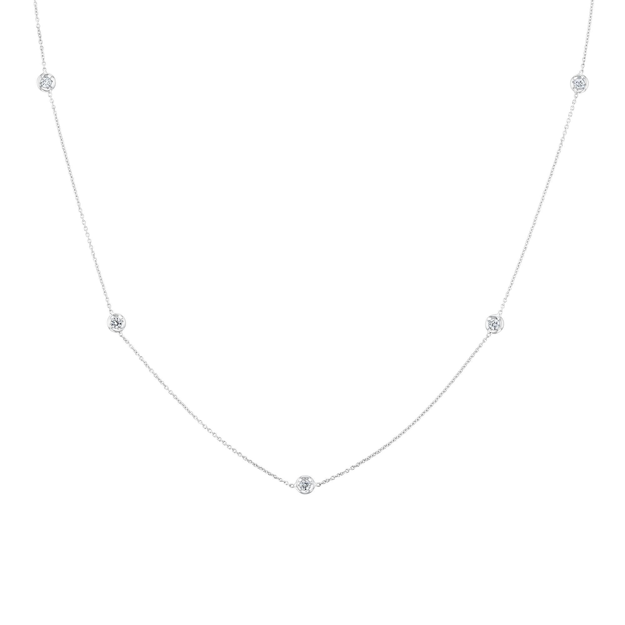 Roberto Coin Diamonds by the Inch Five Station Necklace 1/4ctw