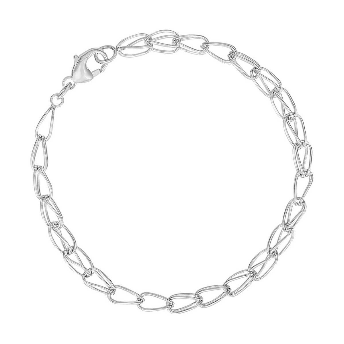 Sterling Silver Fancy Link Classic Charm Bracelet, 7 Inches
