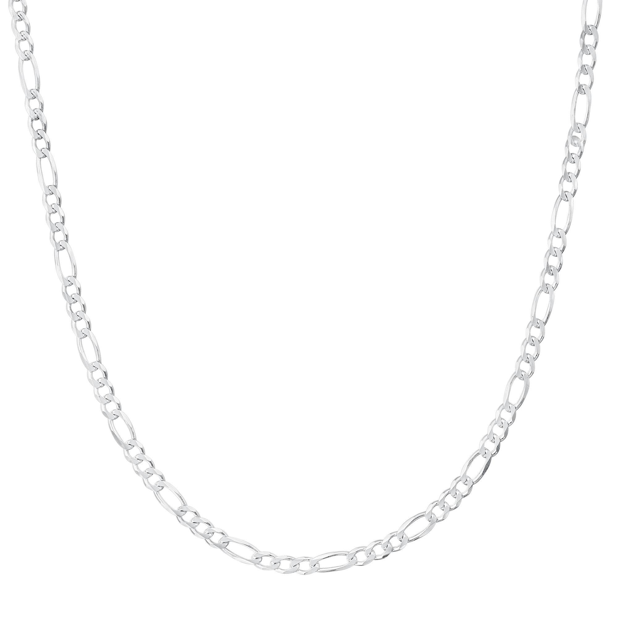 Sterling Silver Figaro Chain 4.7mm, 20 Inches
