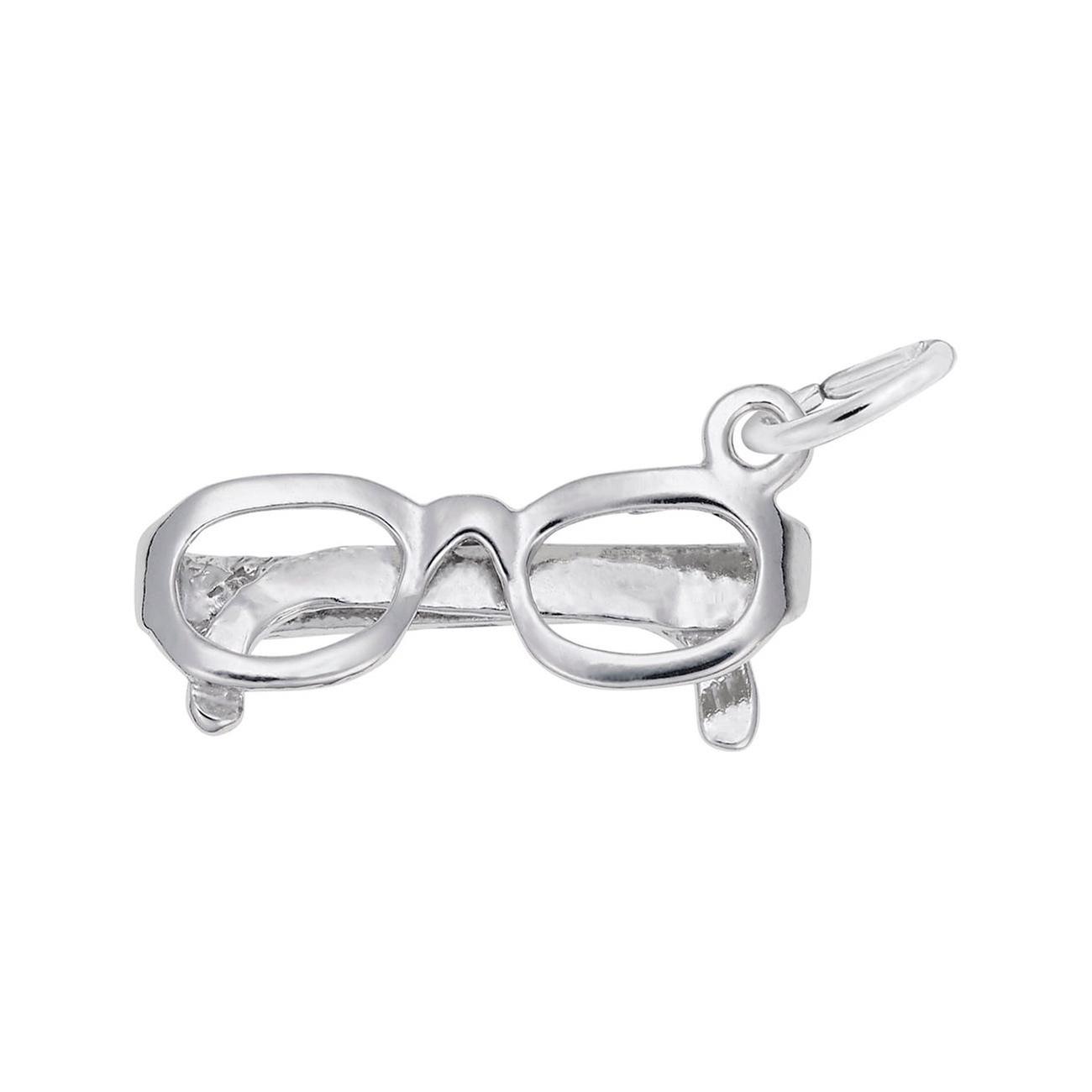Sterling Silver Glasses 3D Charm