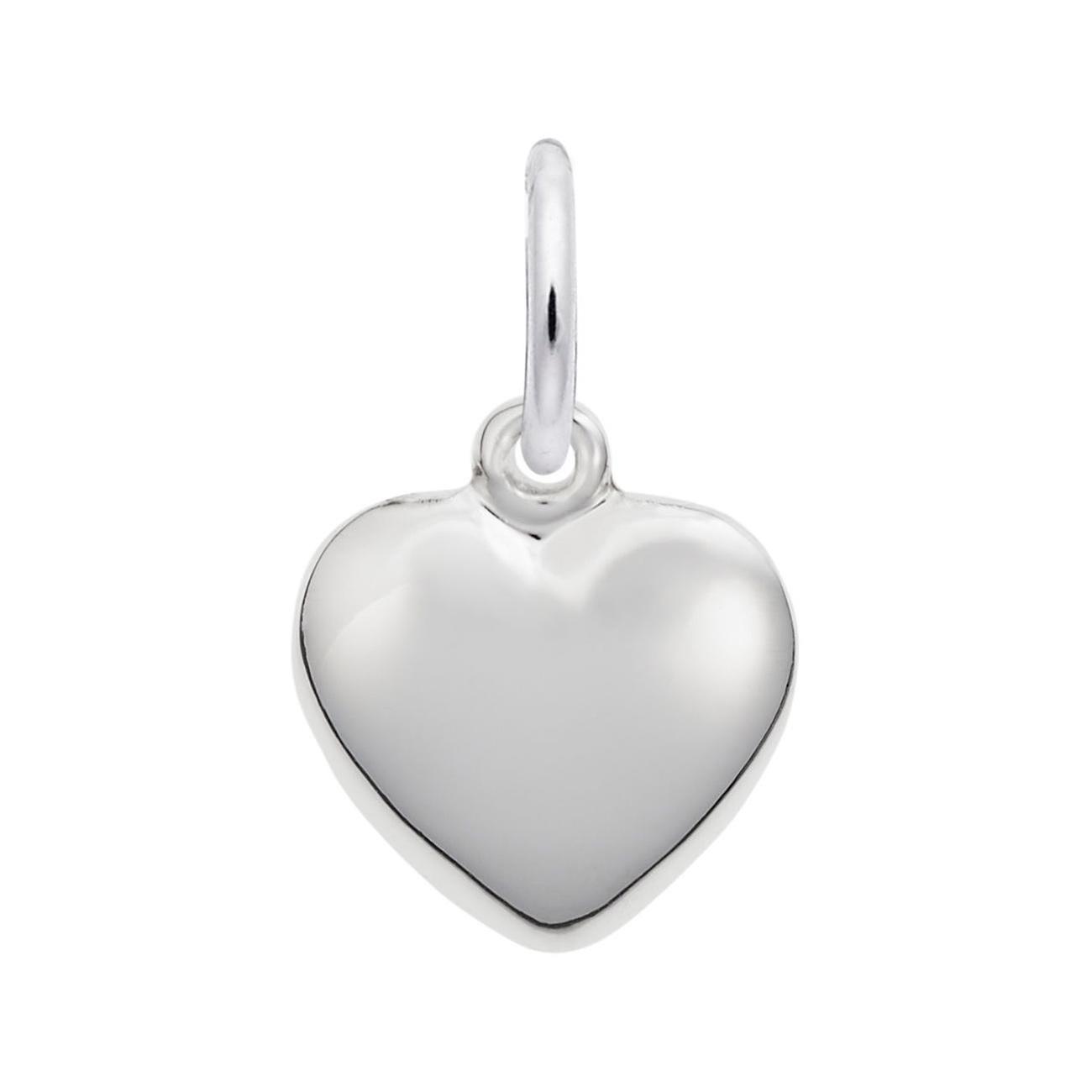 REEDS Sterling Silver Small Puffy Heart 3D Charm 48$