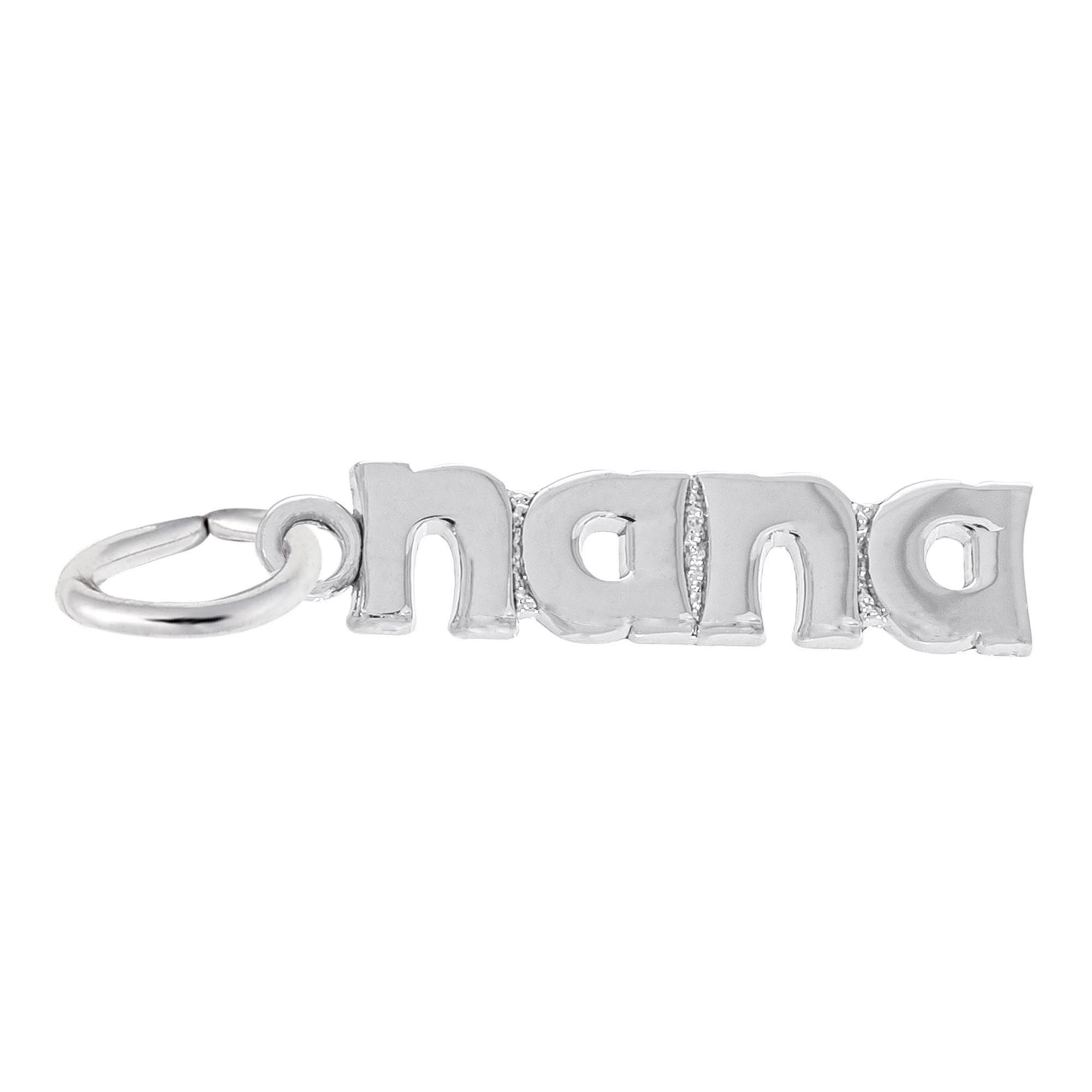REEDS Sterling Silver Nana Flat Charm 50$