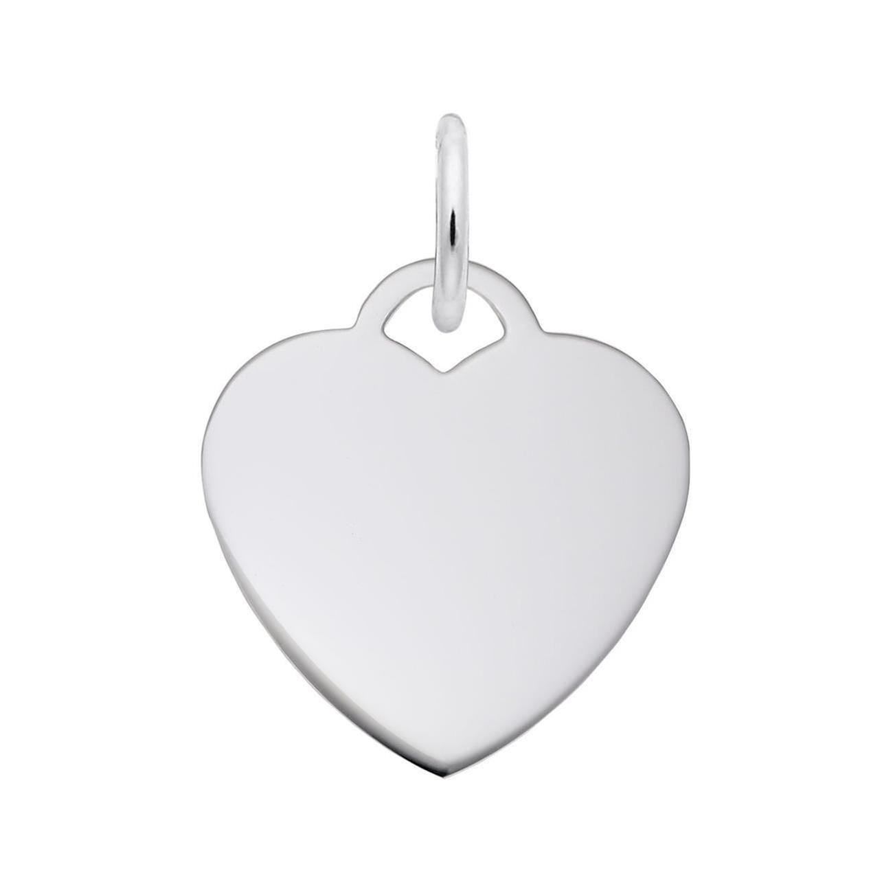REEDS Sterling Silver Small 35 Series Plain Heart Flat Charm 73$
