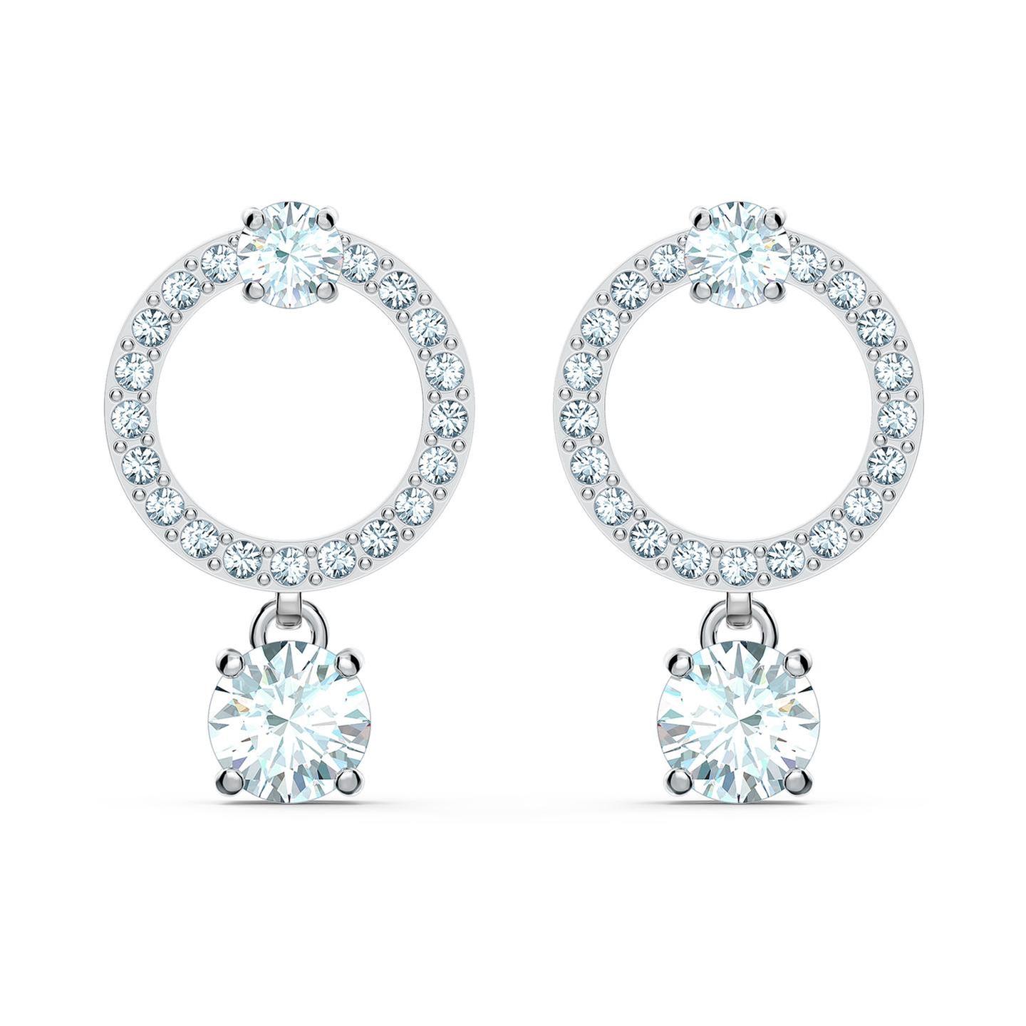 Swarovski Crystal Attract Circle Earrings