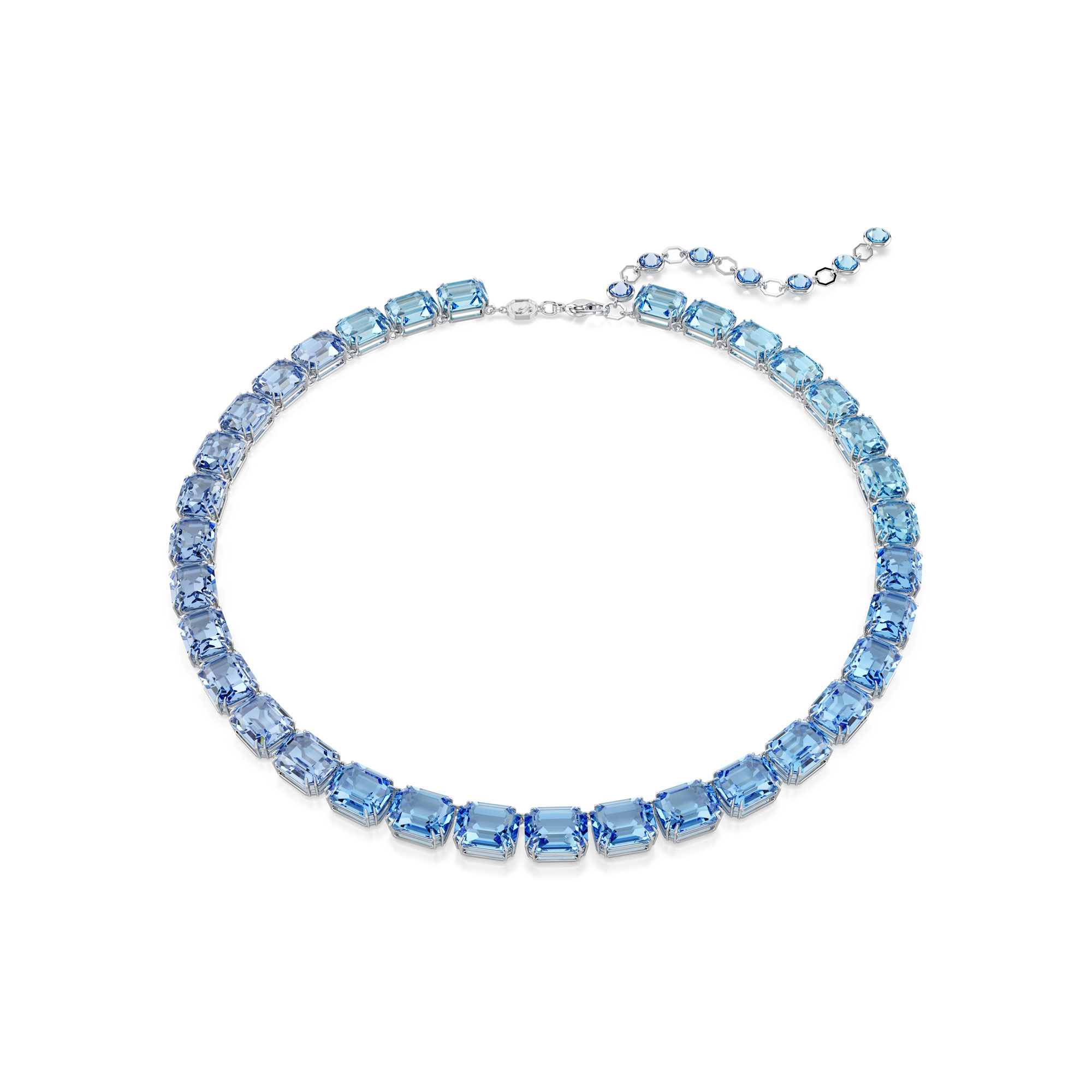 Swarovski Jewelry Swarovski Crystal Millenia Rhodium Plated Tennis Necklace