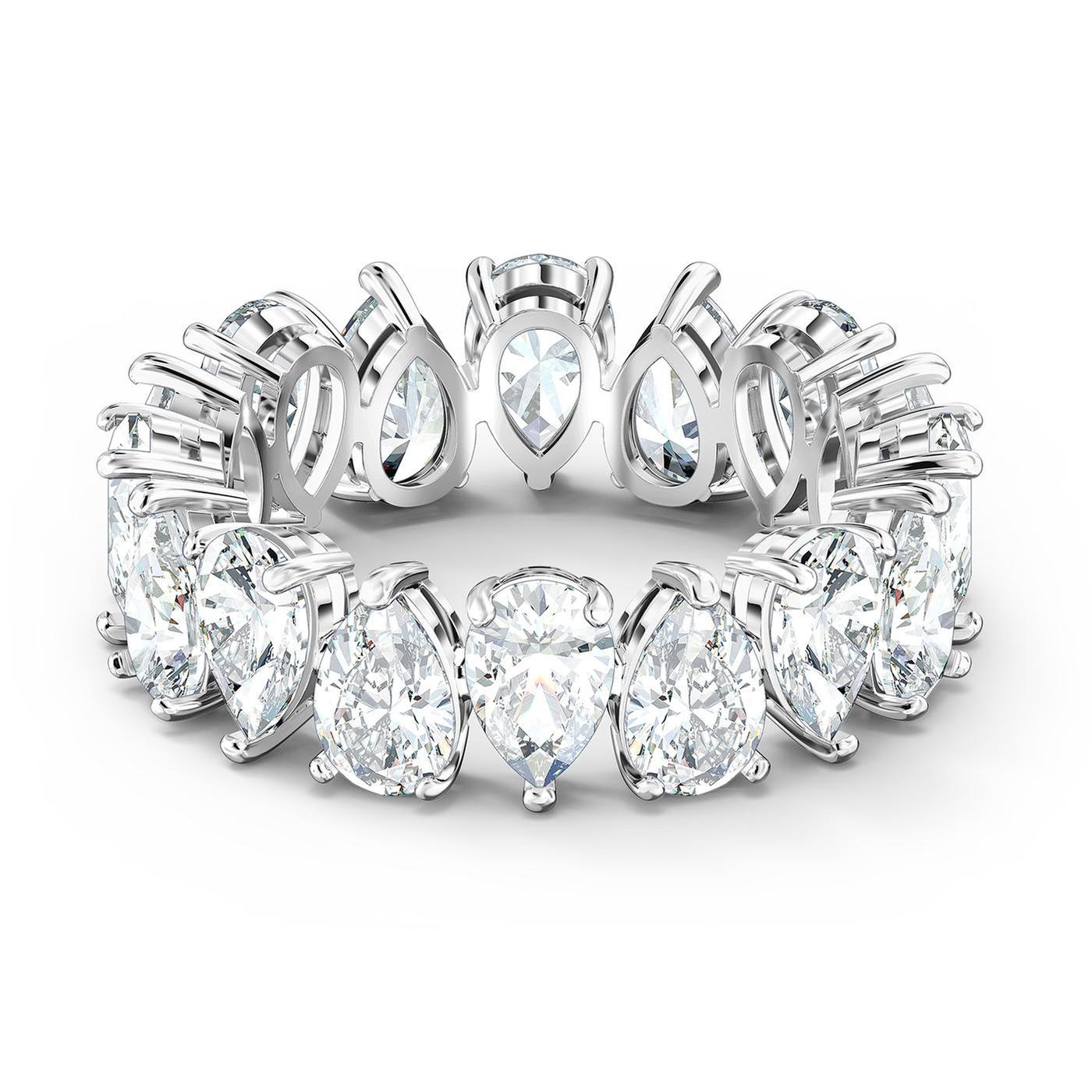 Swarovski Crystal Vittore Pear Ring - Size 7
