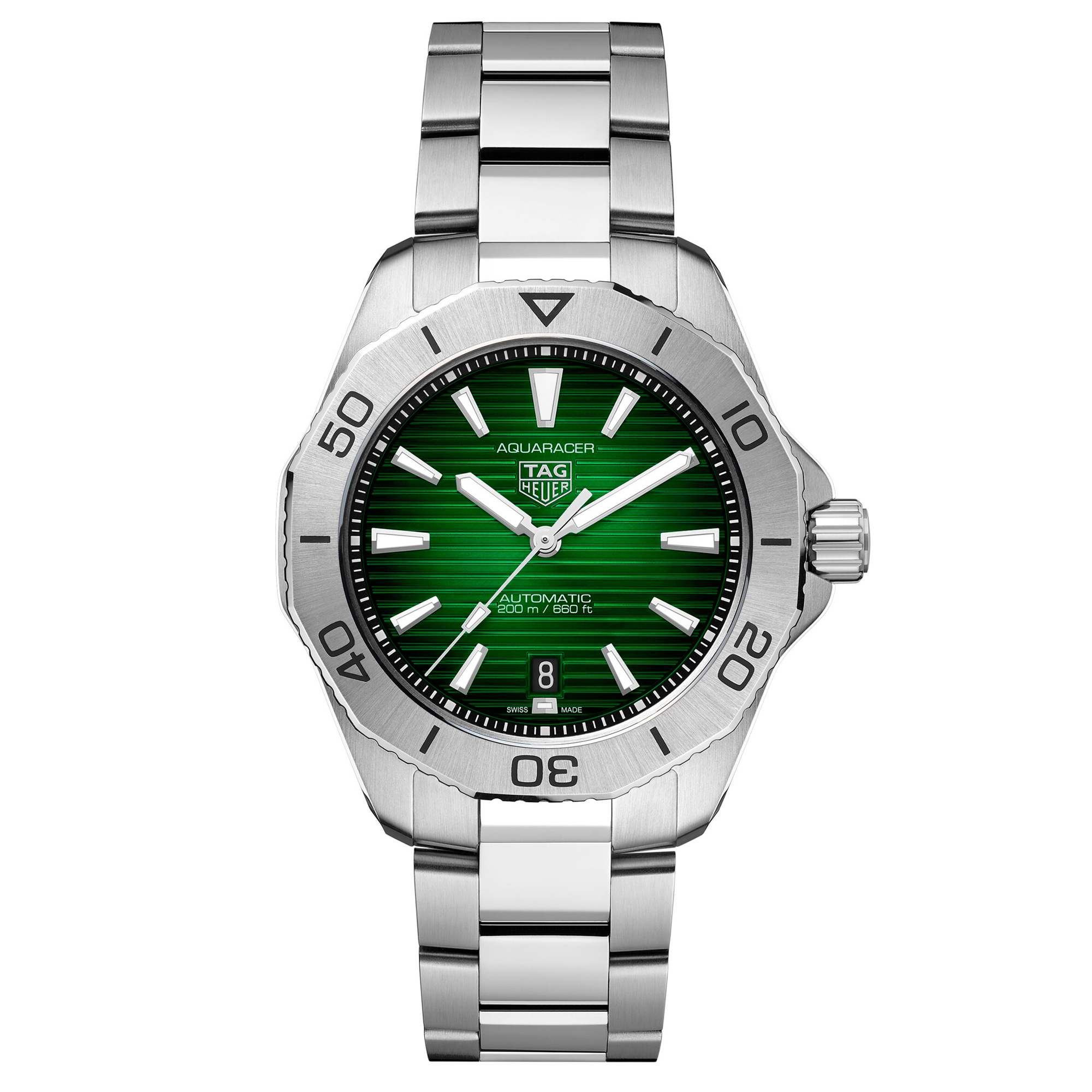Tag Heuer  AQUARACER Professional 200 Automatic Green Dial Stainless Steel Watch | 40mm | WBP2115.BA0627