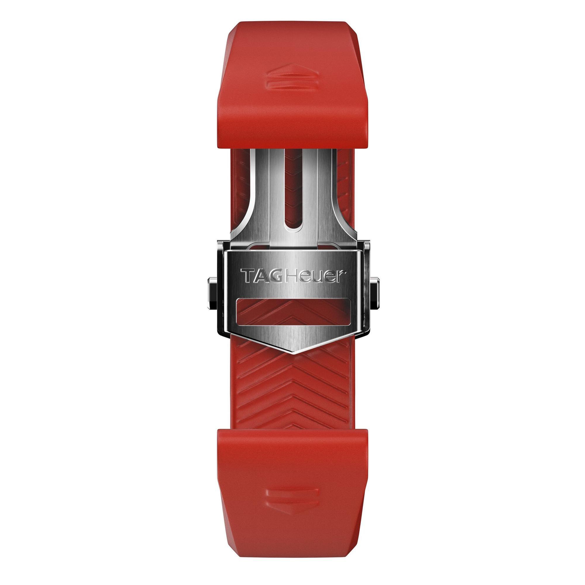 TAG Heuer CONNECTED Calibre E4 42mm Interchangeable Red Rubber Strap | BT6271