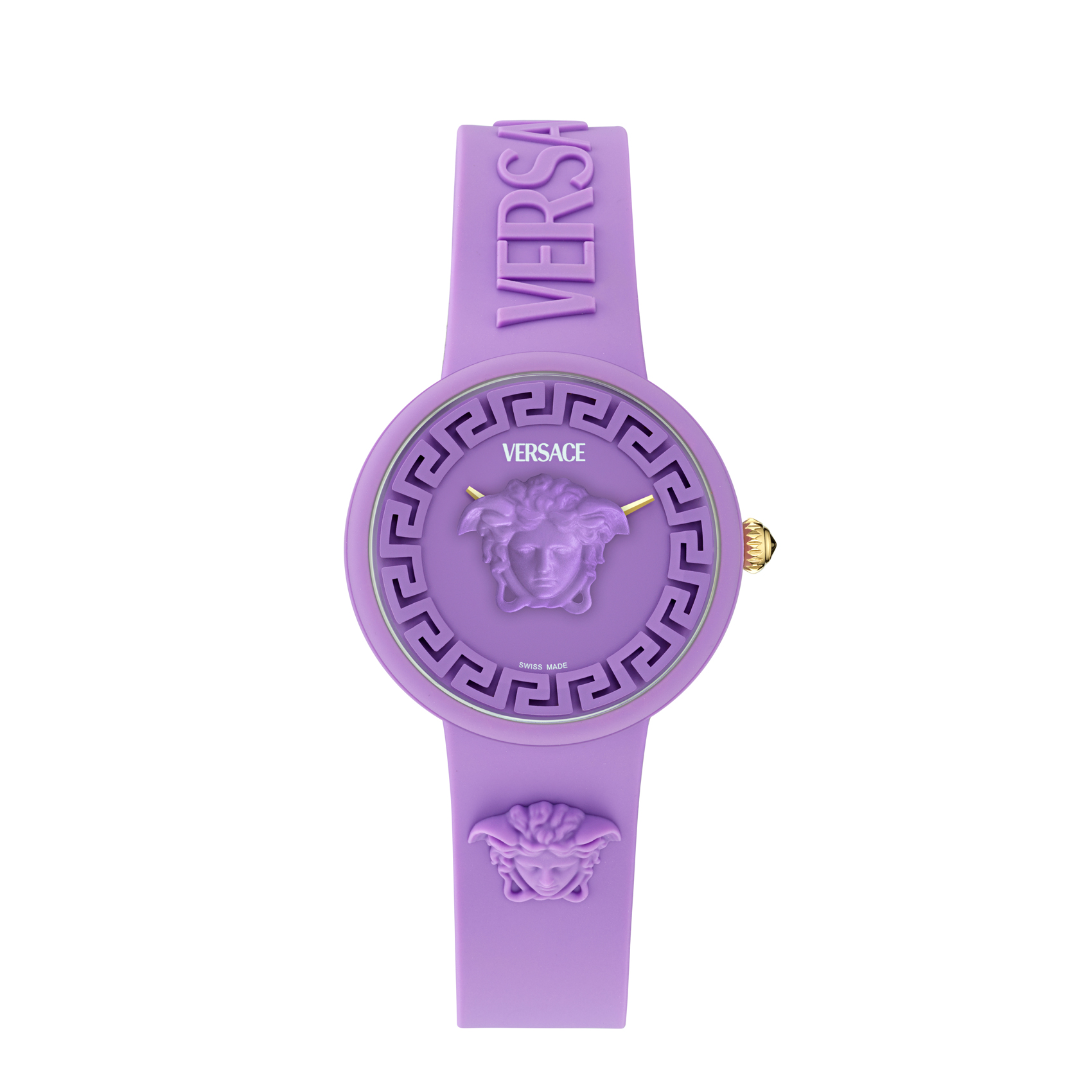 Versace Medusa Pop Purple Dial and Purple Silicone Strap Watch 38mm - VE8J00224 495$