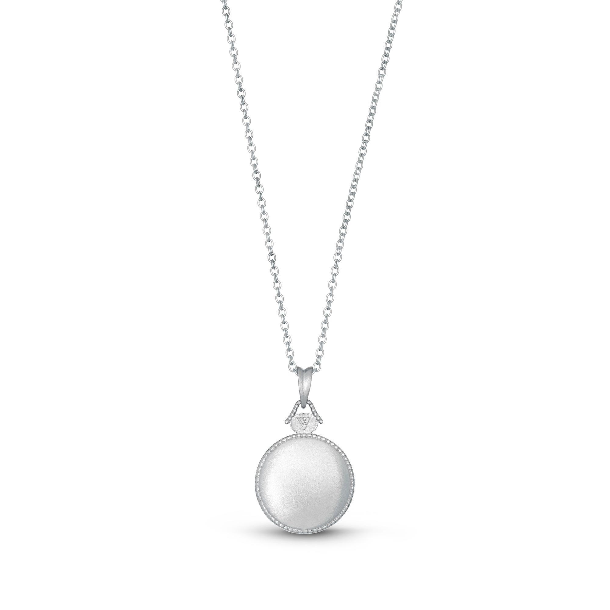 With You Lockets Luna Sterling Silver Locket Necklace