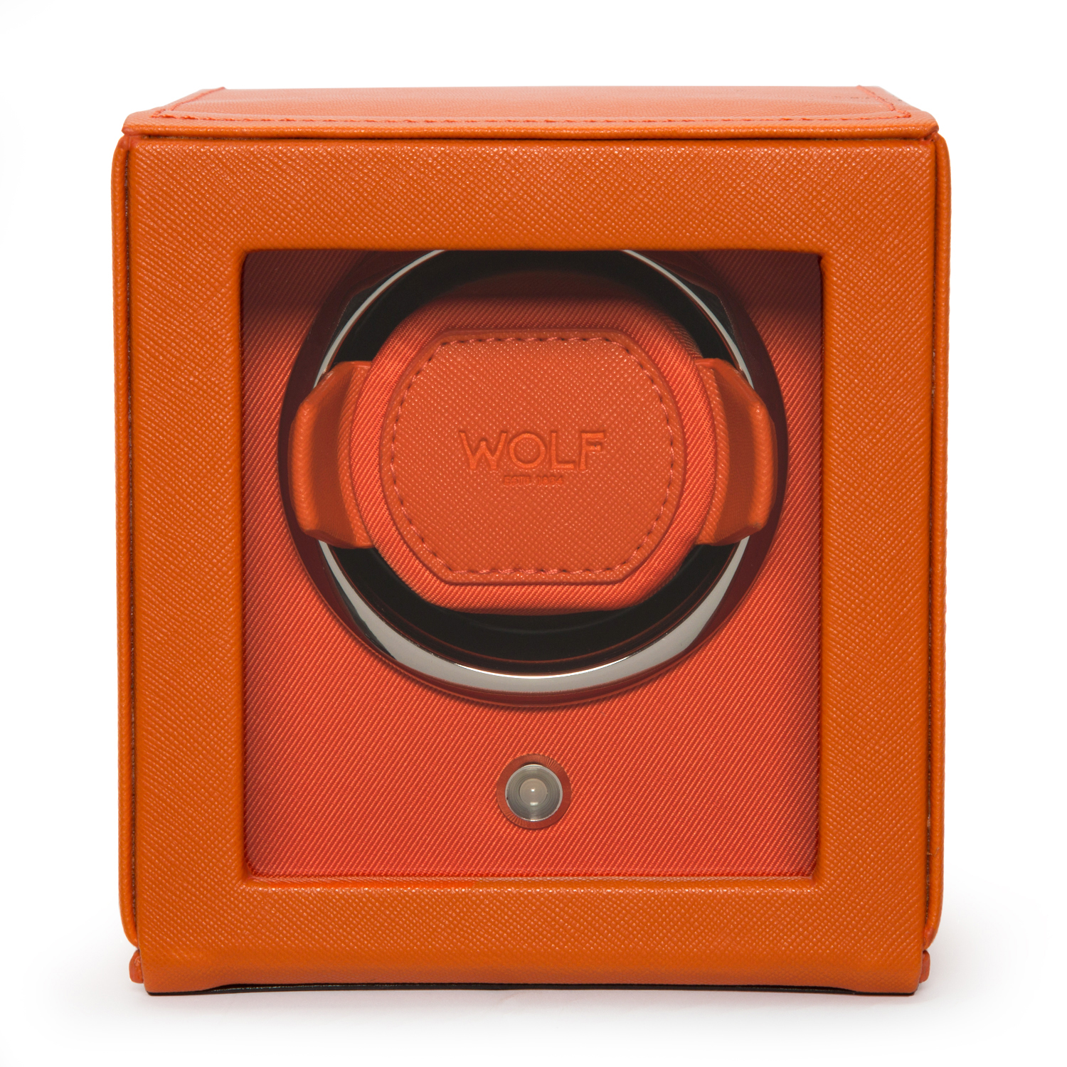 Wolf Cub Orange Single Watch Winder with Cover 399$