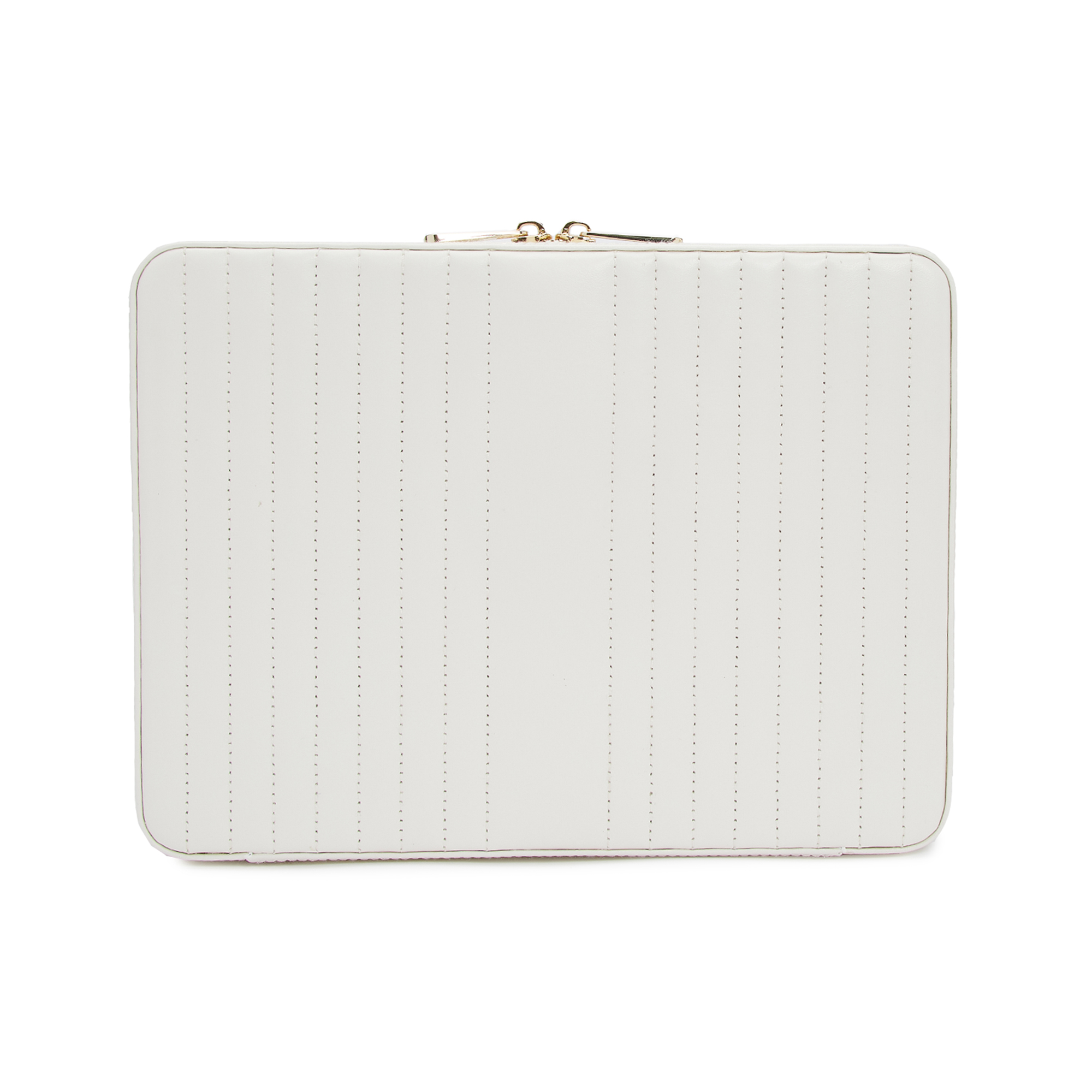 Wolf Maria White Large Zip Jewelry Case