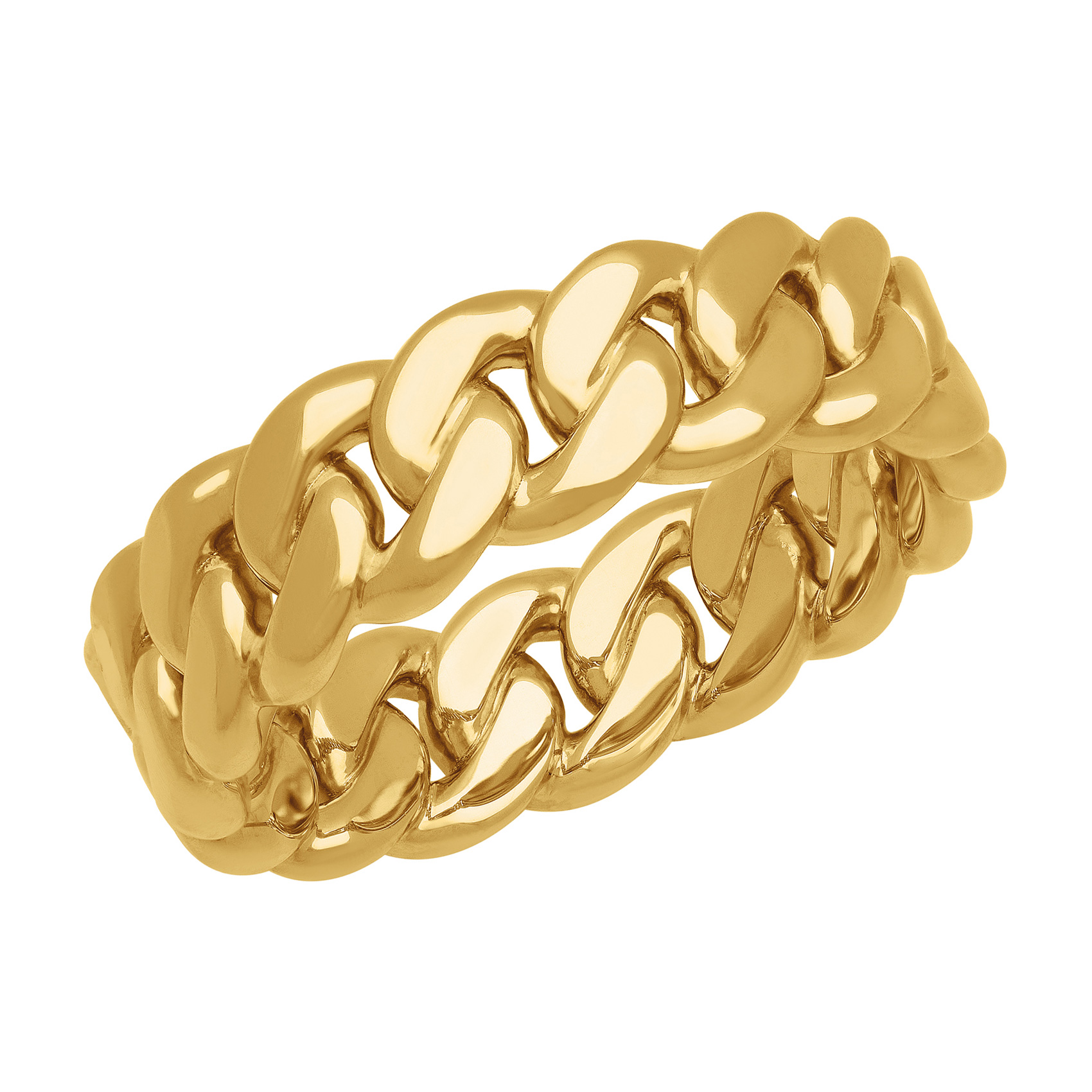 Yellow Gold Cuban Link Band | 7mm | Men's | Size 11