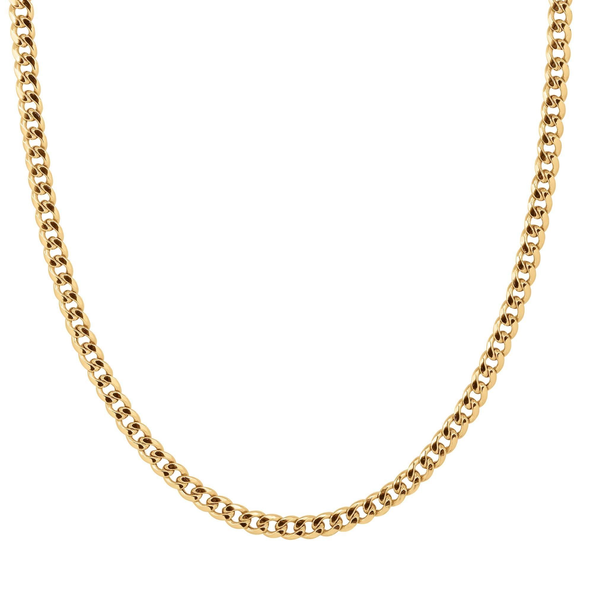 Yellow Gold Semi-Solid Miami Cuban Chain Necklace | 5.5mm | 22 In