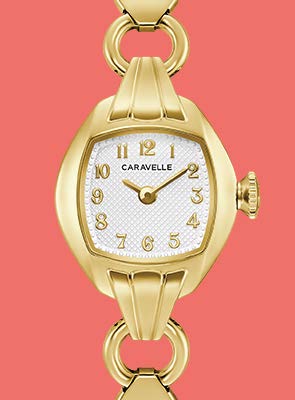 Caravelle by Bulova Vintage Watches Caravelle by Bulova vintage watch with gold-tone case, textured dial and gold-tone bracelet