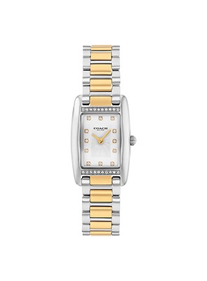 Shop COACH Reese Collection COACH Reese two-tone rectangular watch