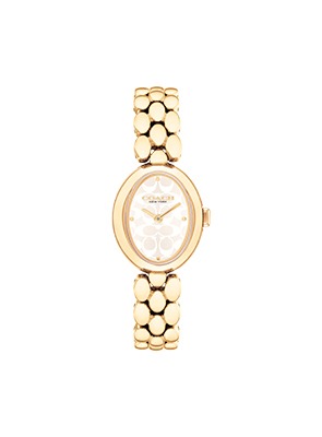 Shop COACH Sammy Collection COACH Sammy gold-tone bracelet watch with oval dial