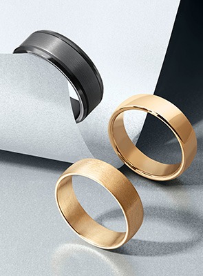 Shop Men's Classic Wedding Bands Classic men's wedding bands in gold and silver | REEDS Jewelers
