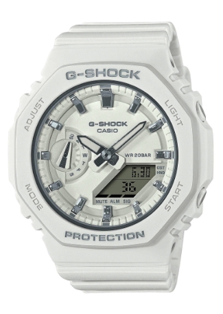 Ladies' Casio G-Shock S Series White Resin Strap Watch GMAS2100-7A