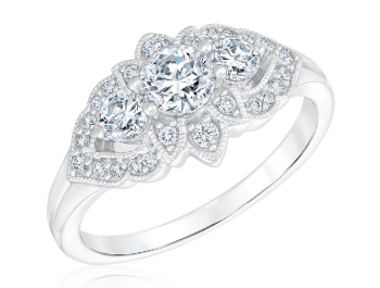 Exclusive REEDS Signature Diamond Round Engagement Ring, 1ctw