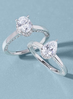 REEDS ECONIC Lab Grown White Gold Diamond Solitaire Engagement Ring