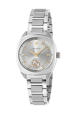 Shop Gucci Ladies' Watches Gucci ladies' gold-tone watch with white dial