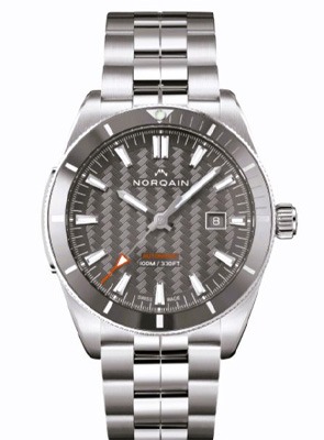 Shop NORQAIN Adventure Sport Collection NORQAIN Adventure Sport grey dial watch with stainless steel strap