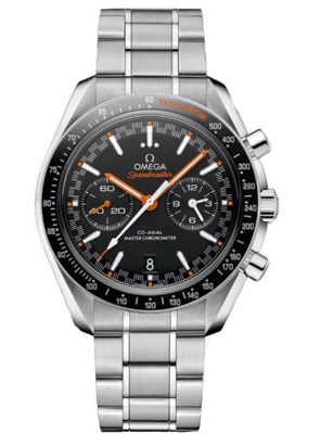 OMEGA Speedmaster Racing Master Chronometer Black Dial Stainless Steel Watch 