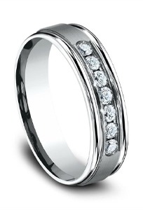 Men's White Gold Wedding Bands