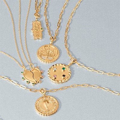 Wicked by REEDS Jewelers | Wicked Jewelry Gold Vermeil Reversible Medallion Necklaces Wicked by REEDS Jewelers | Wicked Jewelry Gold Vermeil Reversible Medallion Necklaces | REEDS Jewelers