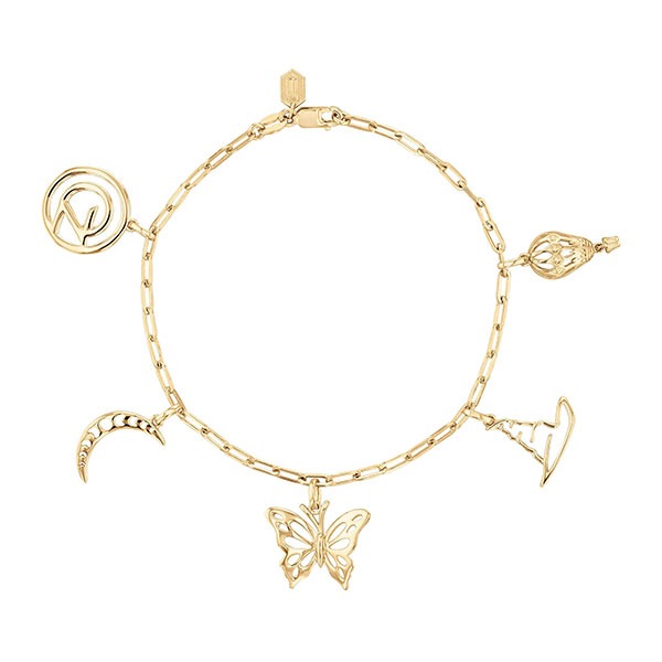 Wicked Gold Vermeil Charm Bracelet Wicked by REEDS Jewelers | Wicked Gold Vermeil Charm Bracelet | REEDS Jeweler