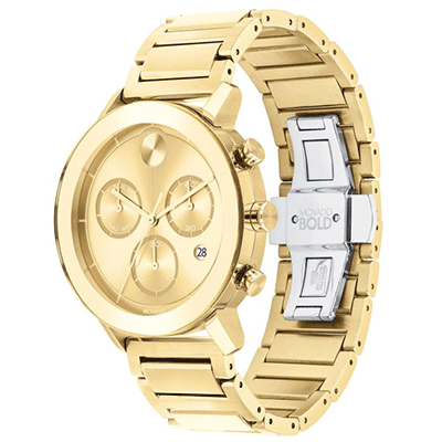 Men's Movado BOLD Evolution Chronograph Pale Gold-Tone Stainless Steel Watch 3600682