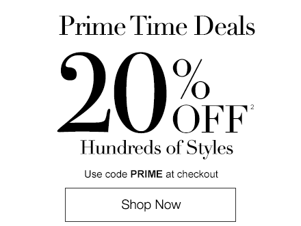 Prime Time Deals 20% Off - Use code PRIME at checkout
