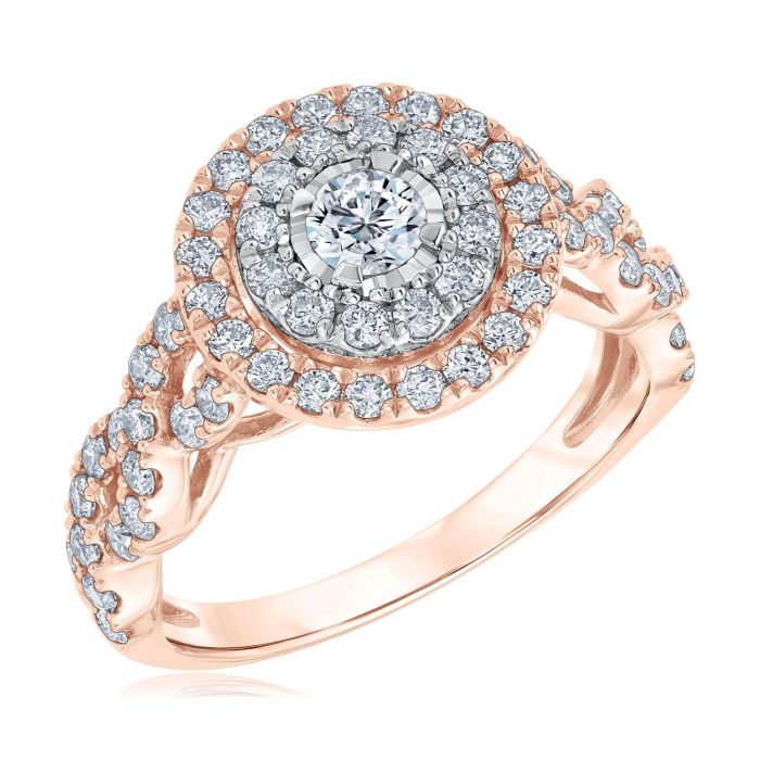 Ellaura Rose Gold Diamond Ring