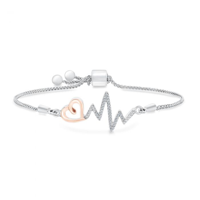 Heartbeat Diamond Bracelet