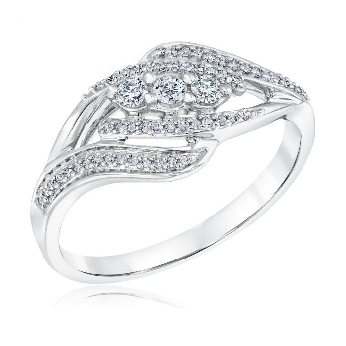 Silver Diamond Ring