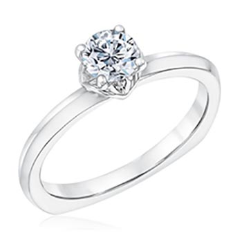 Kleinfeld Fine Jewelry Dover Solitaire Engagement Ring 1/2ctw