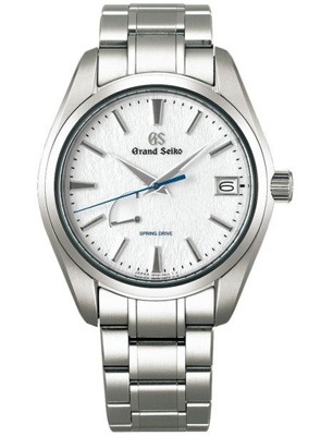 Grand Seiko Heritage stainless steel watch with white dial