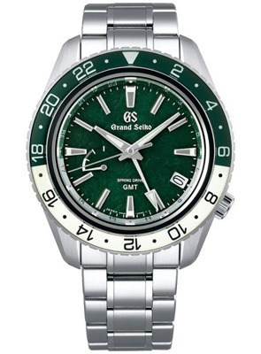 Grand Seiko Sport chronograph watch with silver bracelet