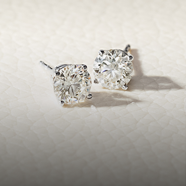 Diamond Solitare Earrings