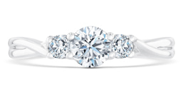 Ellaura Three-stone Engagement Rings.