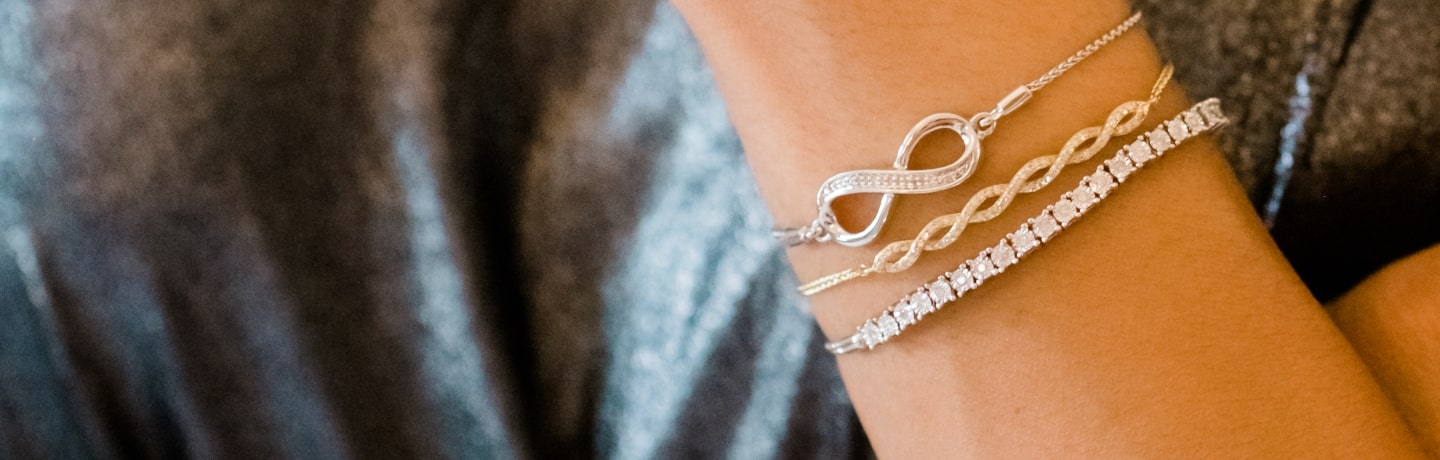 Men's Women's Stainless Steel Round Shell Infinity Bracelet Bangle Wristband 