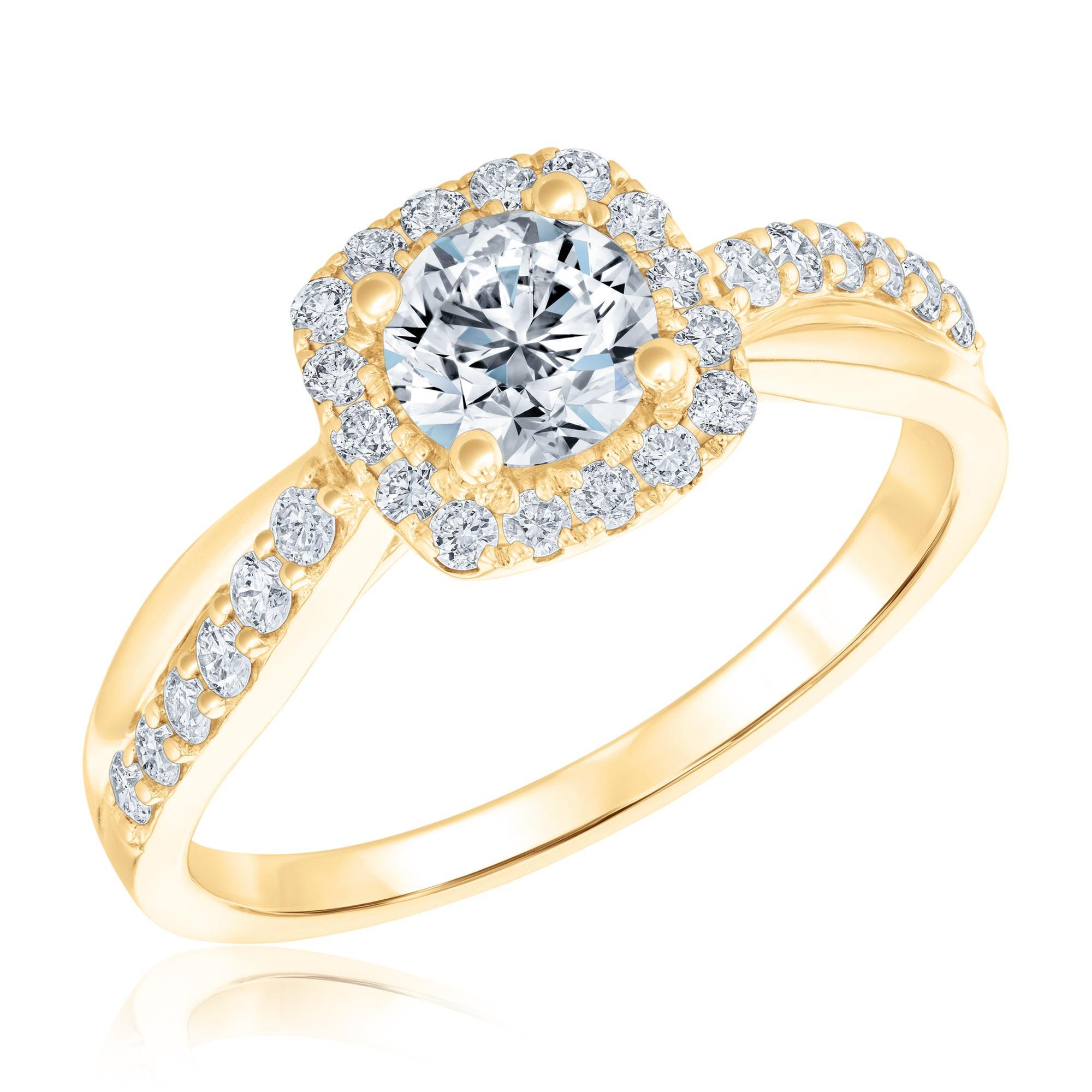Details about   2.0 ct Cushion Cut Yellow Stone Wedding Bridal Promise Ring 14k White Gold 