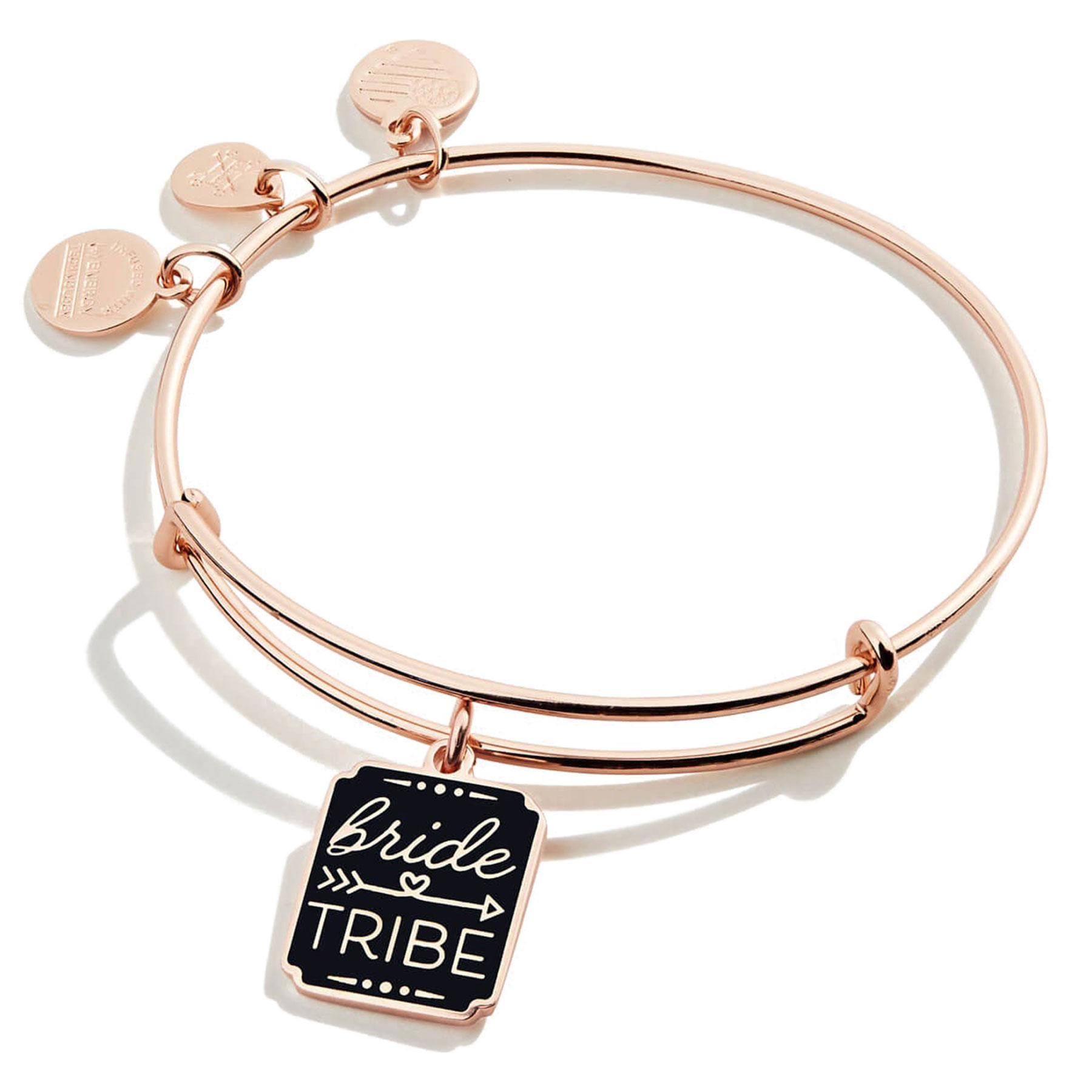 Alex and Ani REED BEADED Shiny Gold Finish Bangle New W// Tag Card /& Box
