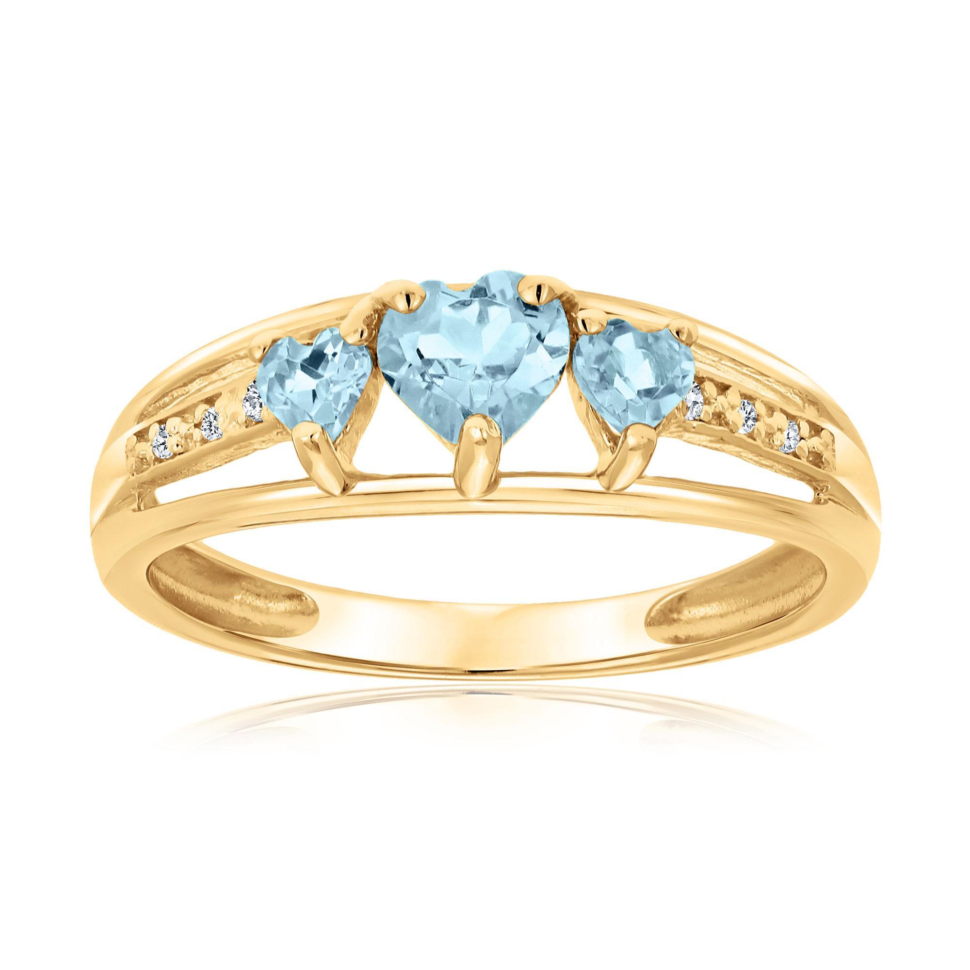 Effy Oval London Blue Topaz and 1/2ctw Diamond Double Halo Rose Gold Ring